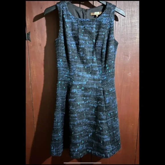Eva Franco Dresses | Eva Franco Johan Tweed Mini Dress Black, Blue, Green Size 8 - Nwt | Color: Black/Blue | Size: 8 | Trixietlg's Closet Eva Franco Dresses | Eva Franco Johan Tweed Mini Dress Black, Blue, Green Size 8 - Nwt | Color: Black/Blue | Size: 8 | Trixietlg's Closet